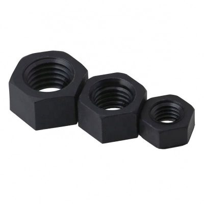 Black anodized hex nuts Black anodized hex nuts