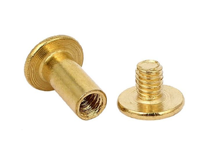brass chicago screws