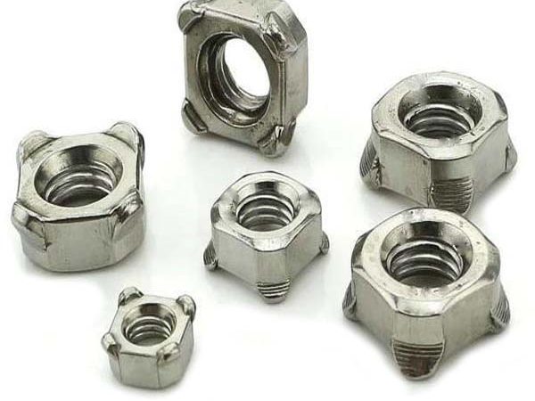 galvanized square weld nuts