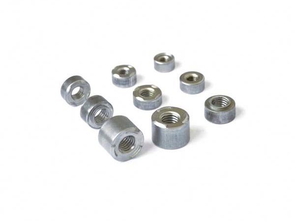 Round weld nuts