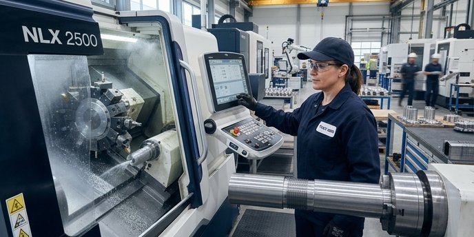 CNC Lathe Operations: Facing, Threading, Grooving